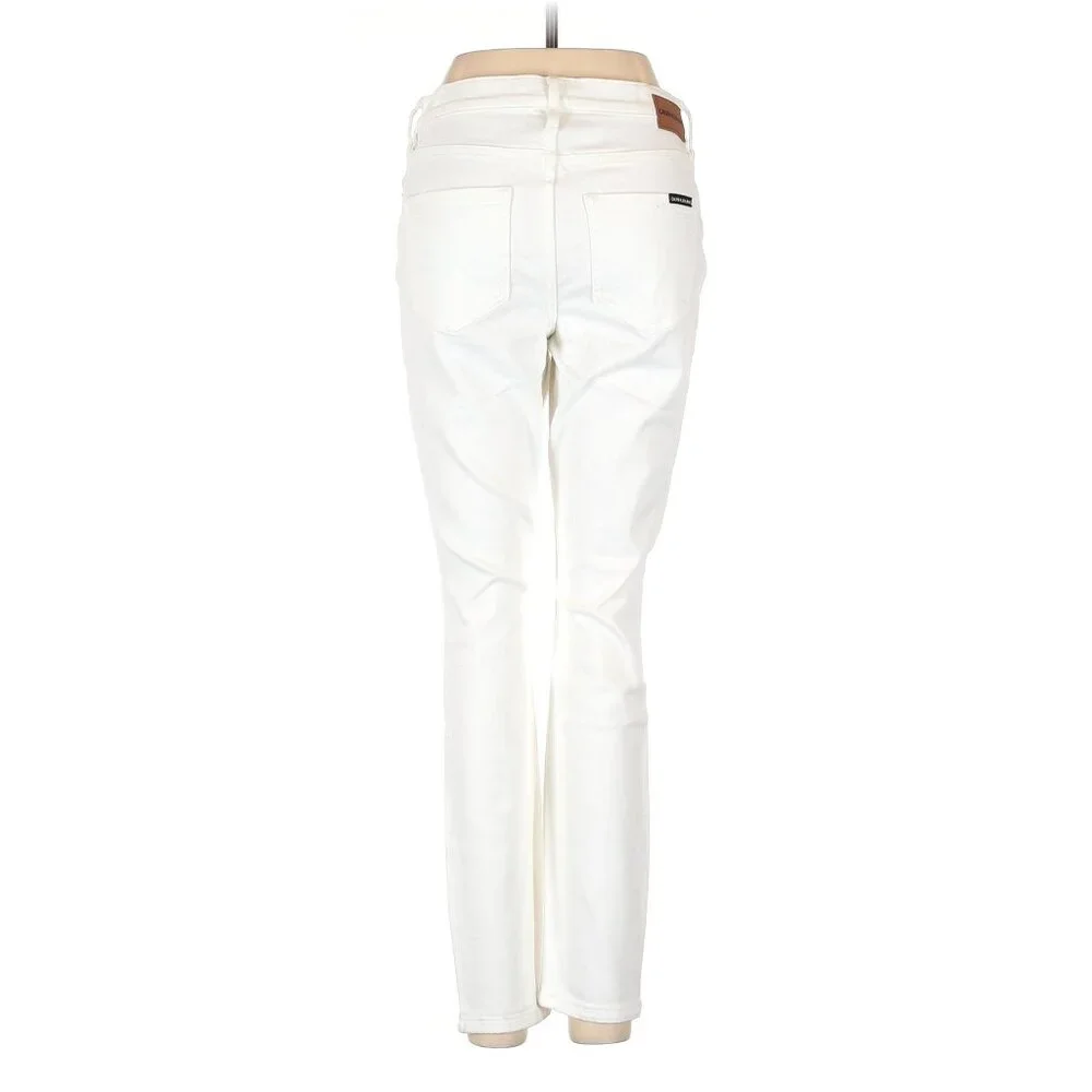 CALVIN KLEIN JEANS Mid-rise rise Skinny Regular Jeans Women Size 27 - Picture 2 of 15